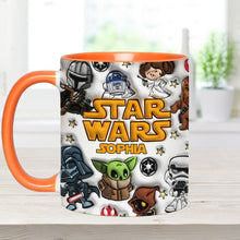 Load image into Gallery viewer, Personalized Star Wars Accent Mug Custom Name Gift for Kids