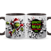 Load image into Gallery viewer, Personalized Christmas Accent Mug with Grinch Design for Holiday Gifts