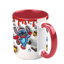 Load image into Gallery viewer, Personalized Christmas Accent Mug with Ohana Design for Mom