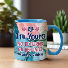 Load image into Gallery viewer, Personalized Ohana Accent Mug Custom Name Gift for Couples