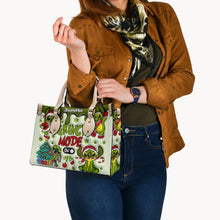 Load image into Gallery viewer, Personalized Grinch Mode Leather Handbag Custom Name Gift for Her