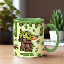 Load image into Gallery viewer, Personalized Cute Character Accent Mug Gift for Mom or Dad
