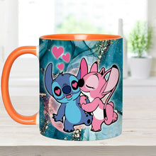 Load image into Gallery viewer, Personalized Ohana Accent Mug Custom Name Gift for Couples