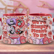 Load image into Gallery viewer, Personalized Nightmare Before Christmas Mug Custom Name Gift for Couples