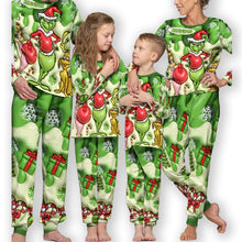 Load image into Gallery viewer, Personalized Grinch Christmas Pajamas Set for Family
