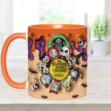Load image into Gallery viewer, Personalized Nightmare Before Christmas Mug Custom Name Gift