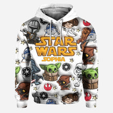 Load image into Gallery viewer, Personalized Star Wars Hoodie and Leggings Set Custom Name Gift