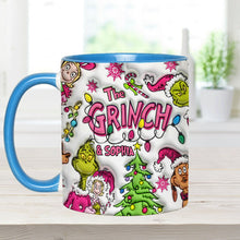 Load image into Gallery viewer, Personalized Grinch Accent Mug Custom Name Christmas Gift
