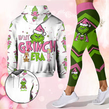 Load image into Gallery viewer, Personalized Grinch Era Christmas Hoodie and Leggings Set