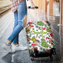 Load image into Gallery viewer, Personalized Christmas Luggage Cover Custom Name Gift Idea