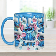 Load image into Gallery viewer, Personalized Ohana Accent Mug with Custom Name Gift for Family