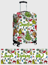 Load image into Gallery viewer, Personalized Christmas Luggage Cover Custom Name Gift Idea