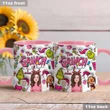 Load image into Gallery viewer, Personalized Grinch Accent Mug Custom Name Christmas Gift
