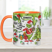 Load image into Gallery viewer, Personalized Grinch Accent Mug Custom Name Christmas Gift