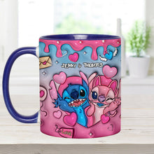 Load image into Gallery viewer, Personalized Ohana Accent Mug Custom Names Gift for Couples