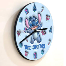 Load image into Gallery viewer, Personalized Ohana Wall Clock Custom Family Name Gift