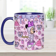 Load image into Gallery viewer, Personalized Christmas Accent Mug with Glittery Design for Mom