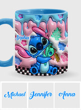 Load image into Gallery viewer, Personalized Ohana Accent Mug Custom Name Gift for Family