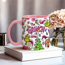 Load image into Gallery viewer, Personalized Grinch Accent Mug Custom Name Christmas Gift