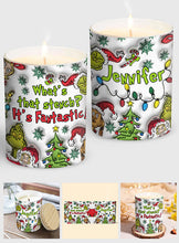 Load image into Gallery viewer, Personalized Christmas Candle with Wooden Lid Custom Name Gift