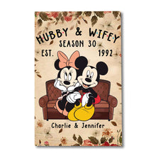 Load image into Gallery viewer, Personalized Mickey & Minnie Mouse Poster for Couples Gift