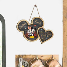 Load image into Gallery viewer, Personalized Mickey Mouse Couple Wood Sign Custom Family Name