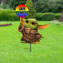 Load image into Gallery viewer, Personalized Safe Space Metal Garden Art LGBT Support Decor