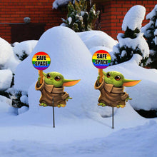 Load image into Gallery viewer, Personalized Safe Space Metal Garden Art LGBT Support Decor