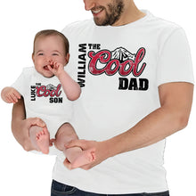 Load image into Gallery viewer, Personalized Cool Dad & Baby Onesie Set Custom Gift for Father