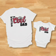 Load image into Gallery viewer, Personalized Cool Dad & Baby Onesie Set Custom Gift for Father
