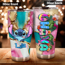 Load image into Gallery viewer, Personalized Tropical Leopard Tumbler Custom Name Gift for Summer