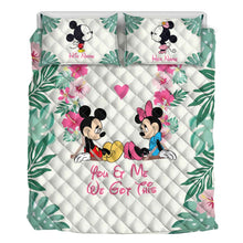 Load image into Gallery viewer, Personalized Mickey & Minnie Mouse Quilt Set for Couples | Unique Gift
