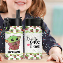 Load image into Gallery viewer, Personalized Kids Water Bottle with Cute Design & Name | Gift for Birthday, Back to School