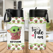 Load image into Gallery viewer, Personalized Kids Water Bottle with Cute Design & Name | Gift for Birthday, Back to School
