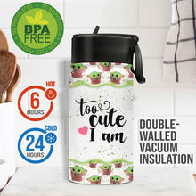 Load image into Gallery viewer, Personalized Kids Water Bottle with Cute Design & Name | Gift for Birthday, Back to School