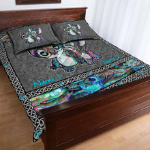 Load image into Gallery viewer, Personalized Cartoon Character Quilt Set Custom Names Couple Gift