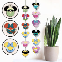 Load image into Gallery viewer, Personalized 6-Piece Mouse Ears Garland for Kids | Holiday Decor
