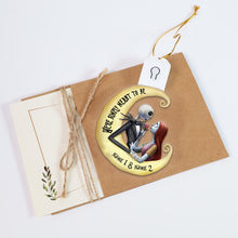 Load image into Gallery viewer, Personalized LED Acrylic Ornament for Couples Christmas Gift