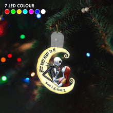 Load image into Gallery viewer, Personalized LED Acrylic Ornament for Couples Christmas Gift