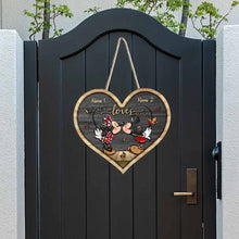 Load image into Gallery viewer, Personalized Heart Wood Sign with Names - Couple Gift for Wedding, Anniversary, Valentine's Day