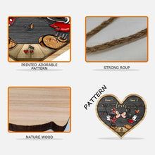 Load image into Gallery viewer, Personalized Heart Wood Sign with Names - Couple Gift for Wedding, Anniversary, Valentine's Day