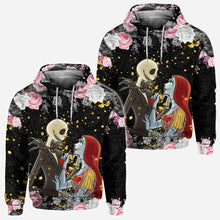 Load image into Gallery viewer, Personalized Nightmare Couples All Over Hoodie Custom Design Gift