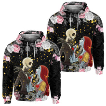 Load image into Gallery viewer, Personalized Nightmare Couples All Over Hoodie Custom Design Gift