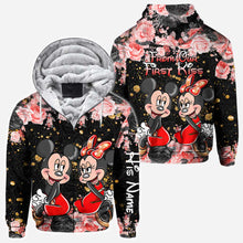 Load image into Gallery viewer, Personalized Couple Hoodie All Over Print Custom Names Gift Idea