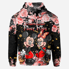 Load image into Gallery viewer, Personalized Couple Hoodie All Over Print Custom Names Gift Idea