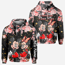 Load image into Gallery viewer, Personalized Couple Hoodie All Over Print Custom Names Gift Idea