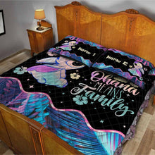 Load image into Gallery viewer, Personalized Ohana Quilt Set for Family - Cute Design