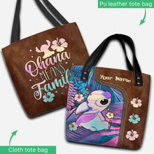 Load image into Gallery viewer, Personalized Ohana Tote Bag Custom Name Gift for Mom