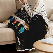 Load image into Gallery viewer, Personalized Thank You For Being A Friend Blanket with Name