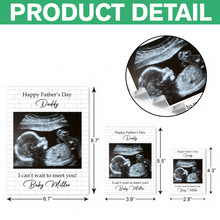Load image into Gallery viewer, Personalized Baby Bump Photo Building Block Gift for Dad